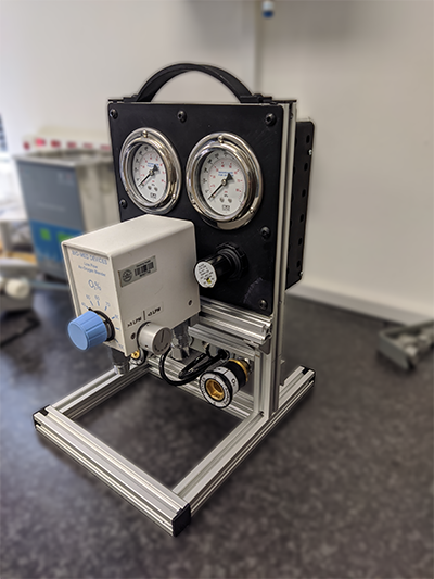 Portable Air/O₂ blender test bench 2